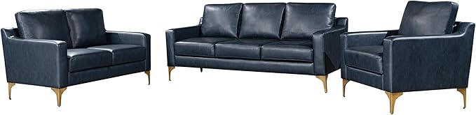 Serta Triton 55.5" Loveseat, Transitional Modern, Dreamcoil Comfort, Metal Legs