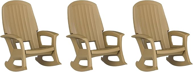 Semco Rockaway Heavy-Duty Outdoor Rocking Chair w/Low Maintenance All-Weather