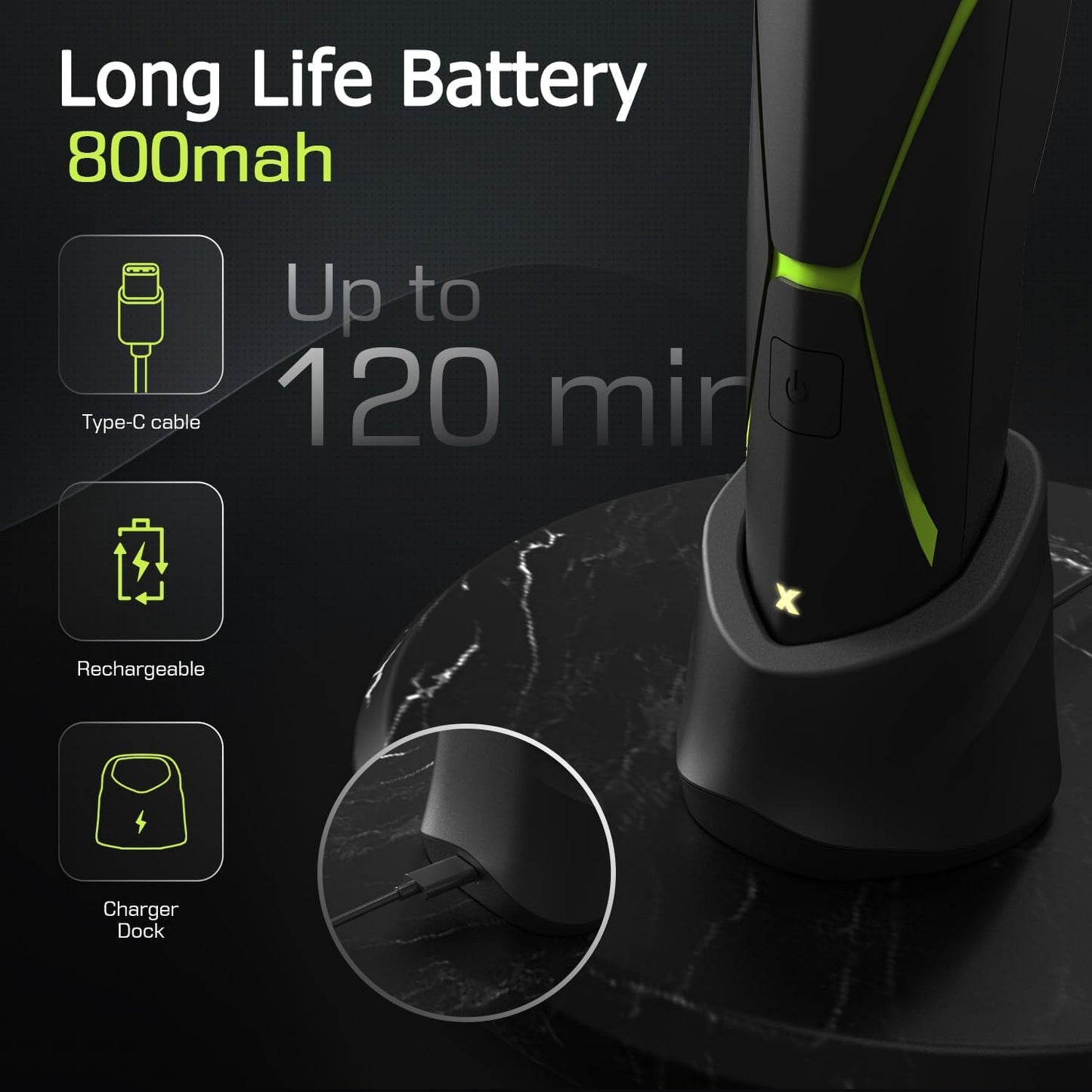 Electric Body Hair Trimmer for Men: Manscape Ball Trimmer Waterproof Pubic Hair Groomer Cordless Rechargeable Groin Shaver Replaceable Blade Clipper Wet/Dry Hygiene Razor Portable Body Grooming Travel