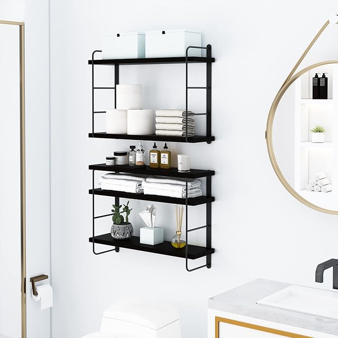 MXCSE Wall Shelves, Wall Mounted Bookshelves, DIY Floating Shelves