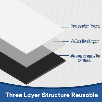 Magnetic Sheets with Adhesive Backing,8.5" x 11"(Pack of 8),30 mil Thick Cuttable Flexible Magnet Sheets for DIY Crafts,Photos and Stickers,Magnetic Paper Sheets with Strong Self Adhesive