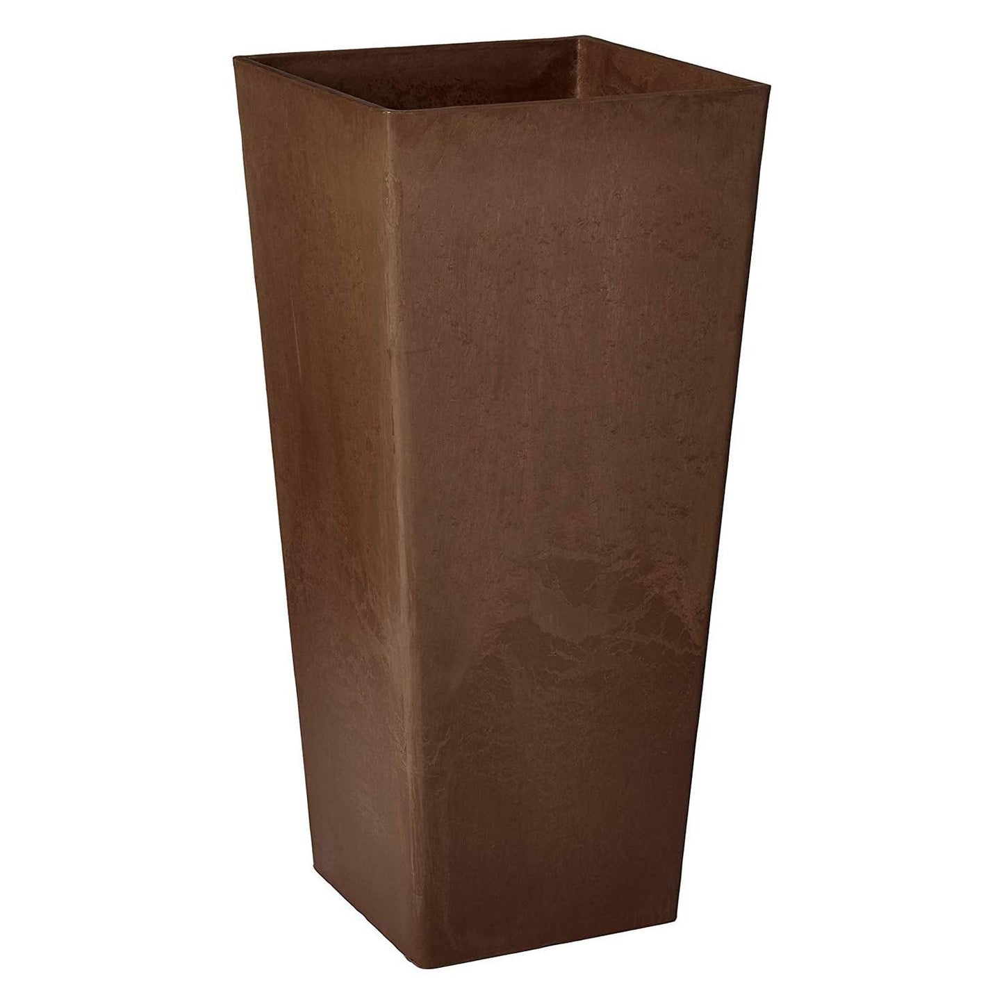 Arcadia Garden Products PSW UFH41C Contemporary Tall Square Planter, 16 by 16 by 32", Chocolate