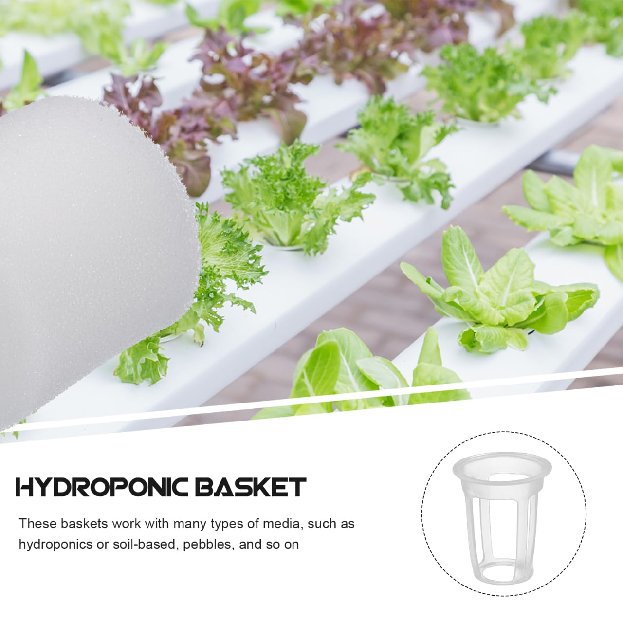 IWOWHERO 100 Pcs 1.77 Inch Slotted Net Pots Reusable Planting Cups for Hydroponic Grow Systems Small Mesh Nursery Baskets for Seedling Cultivation Home Gardening Vegetables Flowers