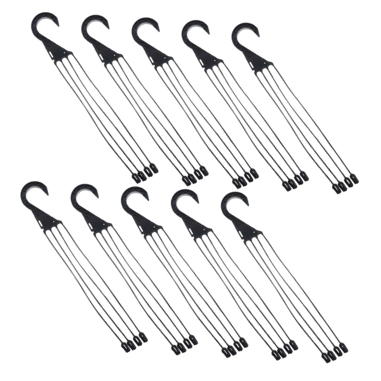 OFFSCH 10pcs Resin Plant Pot Hangers Hanging Flower Pot Hooks for Indoor Gardening Easy Install Home Office Decor