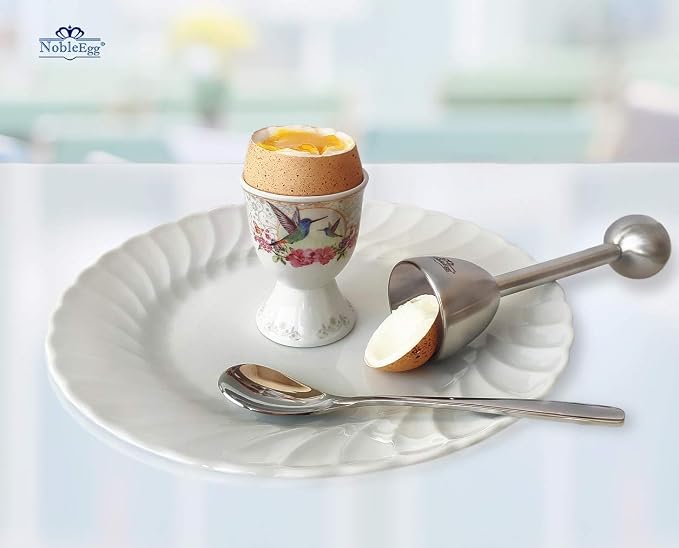 NobleEgg Egg Topper Opener Cracker Tool | Easily Cut and Remove the Top of Soft-Boiled Eggs