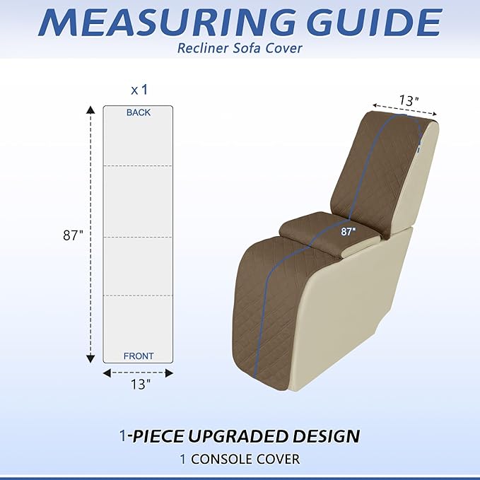 Arfntevss Recliner Sectional Couch Covers 1OO% Waterproof L Shape Sofa Cover