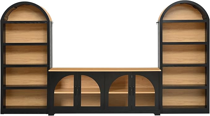 Merax Vintage Farmhouse TV Stand Set