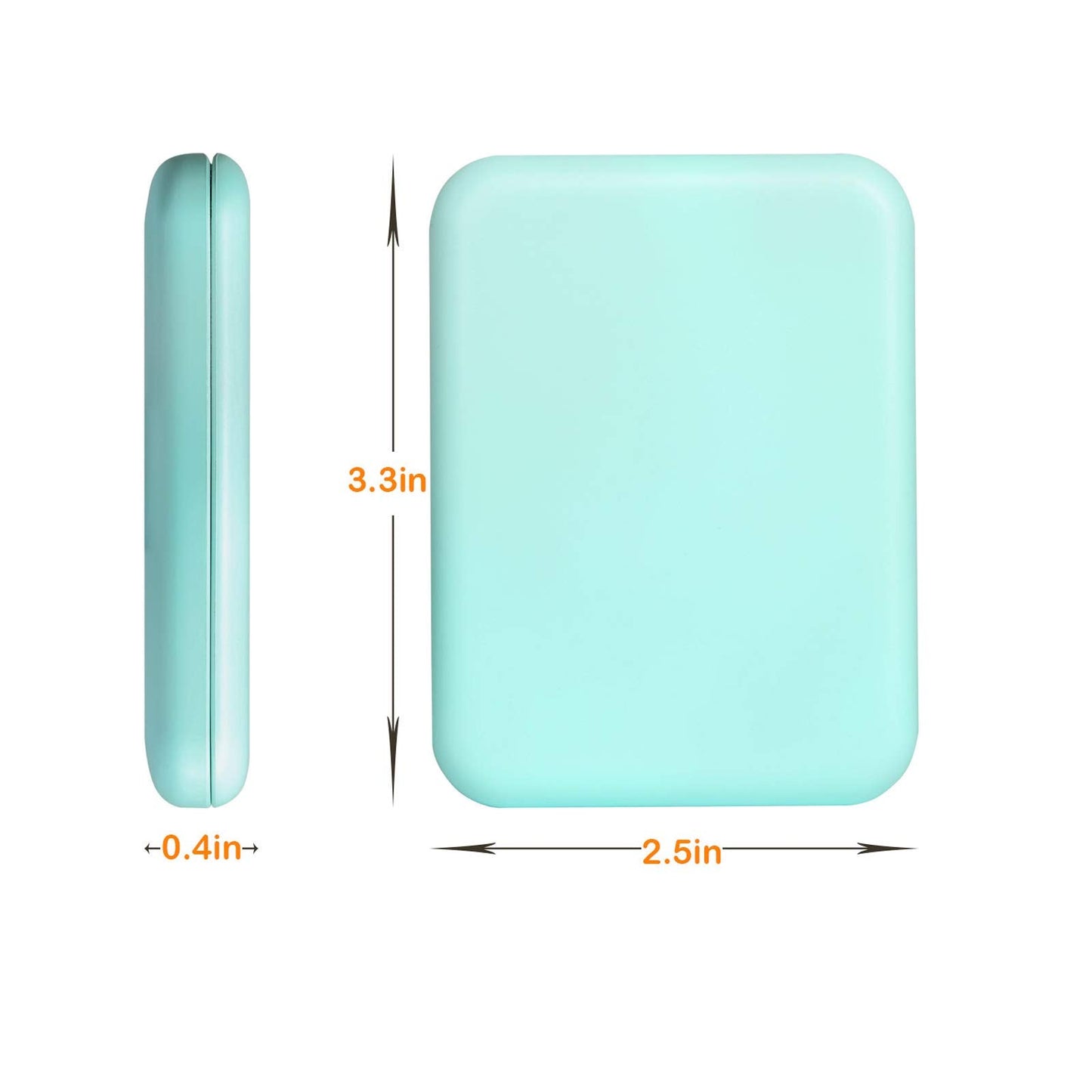 Kintion Pocket Mirror, 1X/3X Magnification LED Compact Travel Makeup Mirror with Light for Purse, 2-Sided, Portable, Folding, Handheld, Small Lighted Mirror for Gift, Pink