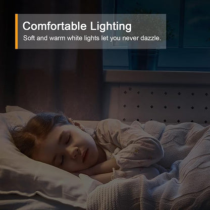 Lyridz Rechargeable Motion Sensor Night Light, Cool White LED Stick-on Closet Light with Dusk to Dawn Sensor, 1-20LM Stepless Adjustable Brightness for Bedroom, Wall, Kitchen, Stairs, Hallway, 2-Pack