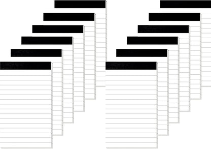 12 Pack Small Notepad, 3 x 5 Inch Ultra Quality Note Pads, Server Lined Papers and Desk Notepads for Office Supplies, Writing and Memo pads 30 Sheets Each