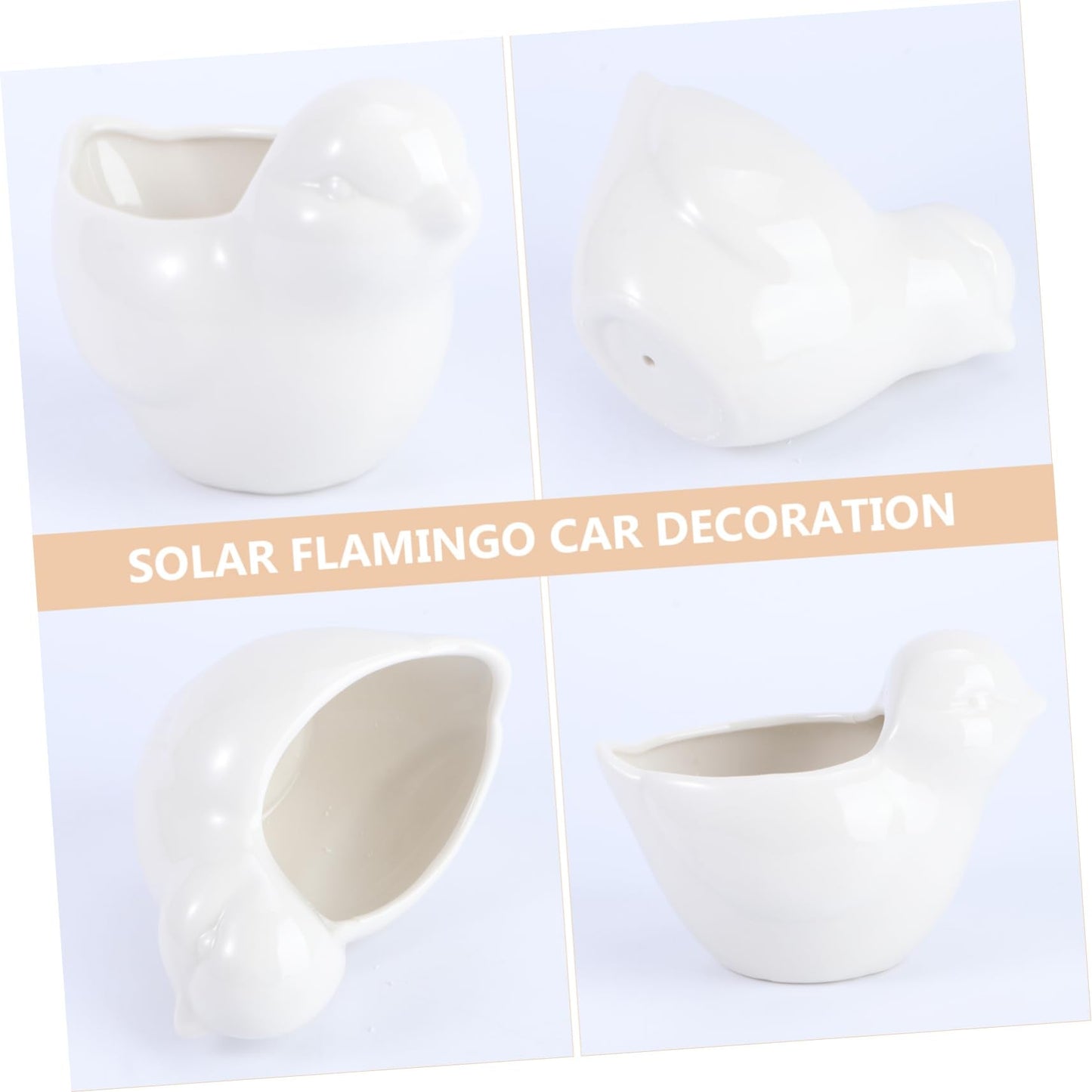 BESPORTBLE Creative Ceramic Bird Flowerpot for Succulent Plants Cute Animal Design for Indoor/Outdoor Decoration Planter