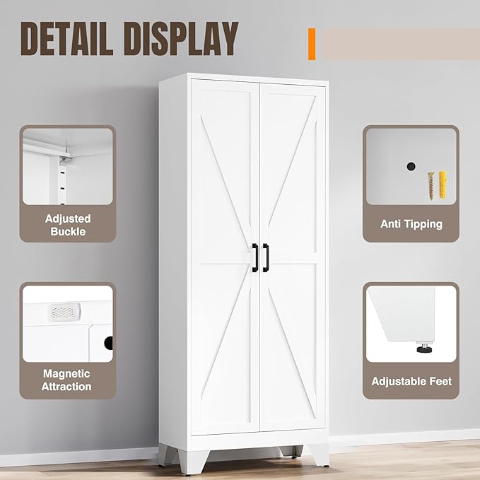 Yizosh Metal Storage Cabinet