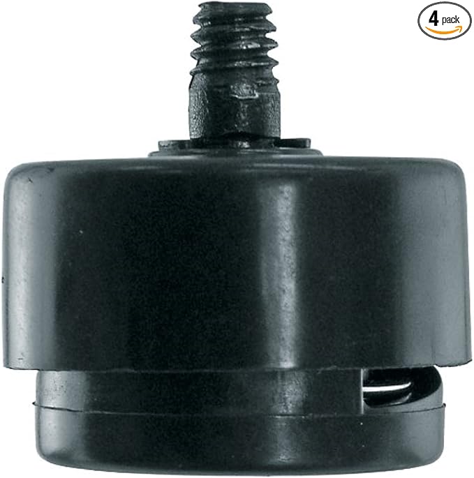 Shepherd Pack of 4 Self-Leveling Table Glides, 1/4" Threaded Stem