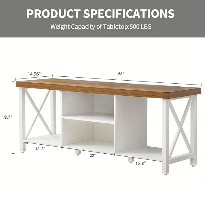 GAZHOME TV Stand for TV up to 65 Inches, TV Cabinet