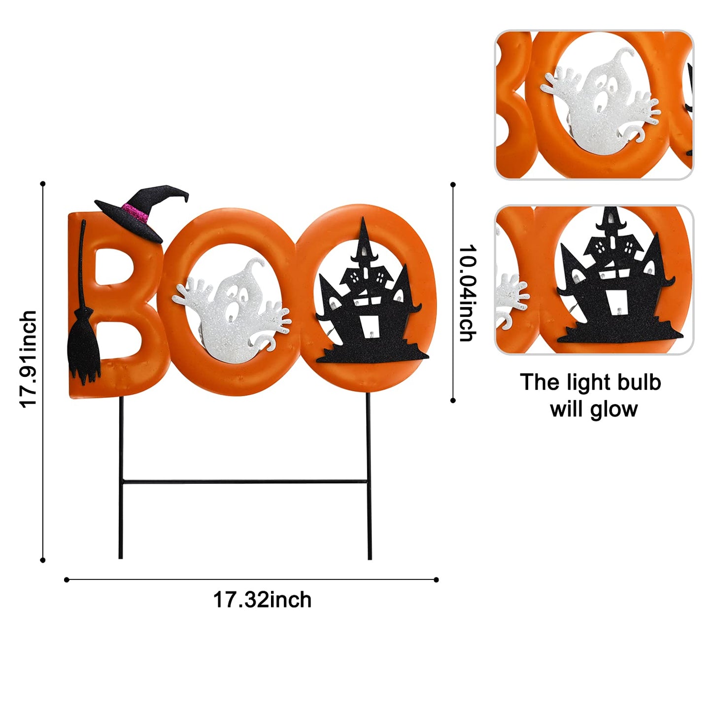 Sfozstra Halloween Outdoor Yard Signs, Boo Pumpkins Ghost Signs, Yard Lawn Decorations, Halloween Props, Halloween Decorations, Outdoor Lawn Decorations, Yard Decorations