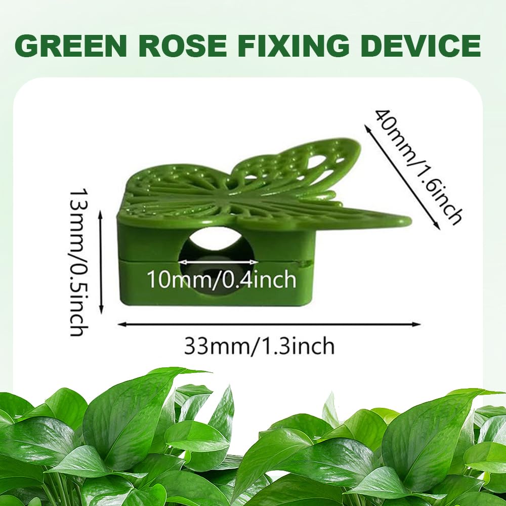 Plant Climbing Wall Fixture Clips, 2026 New Butterfly Leaf Shape Wall Plant Support Hook, Invisible Plant Support Clips Vine Traction Holders for Climbing Plants Indoor Outdoor (200 PCS, Butterfly)