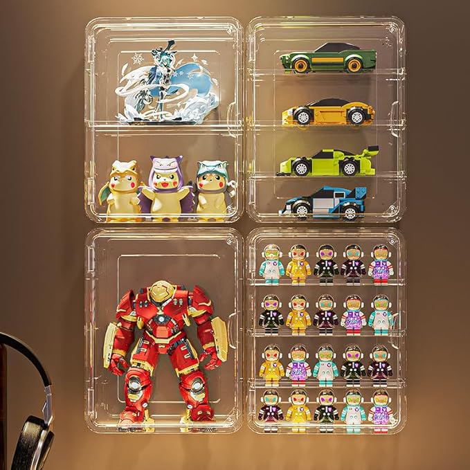 BOHOIDEE 4 Tiers Clear Display Case