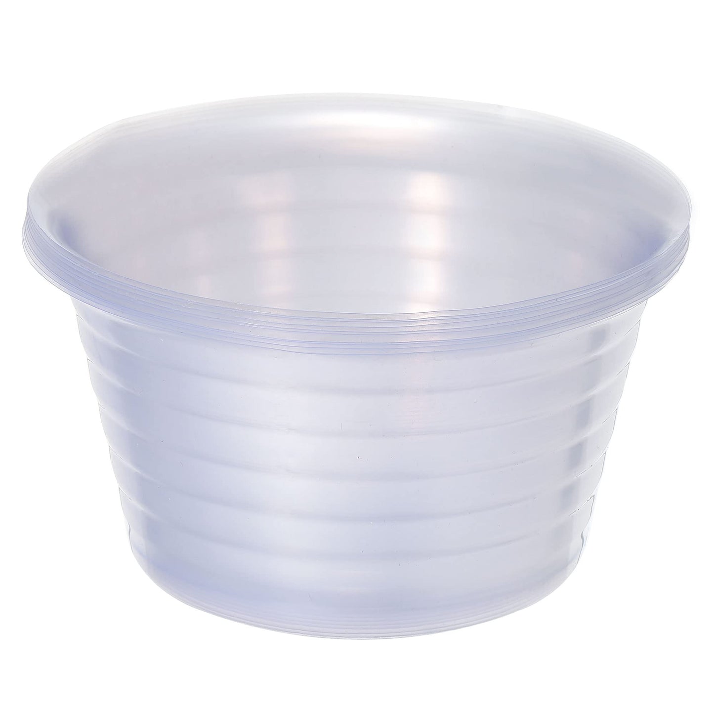 MECCANIXITY Plant Pot Saucer 6 Inch Plastic Round Flower Drip Tray for Indoor Outdoor, Clear Pack of 10
