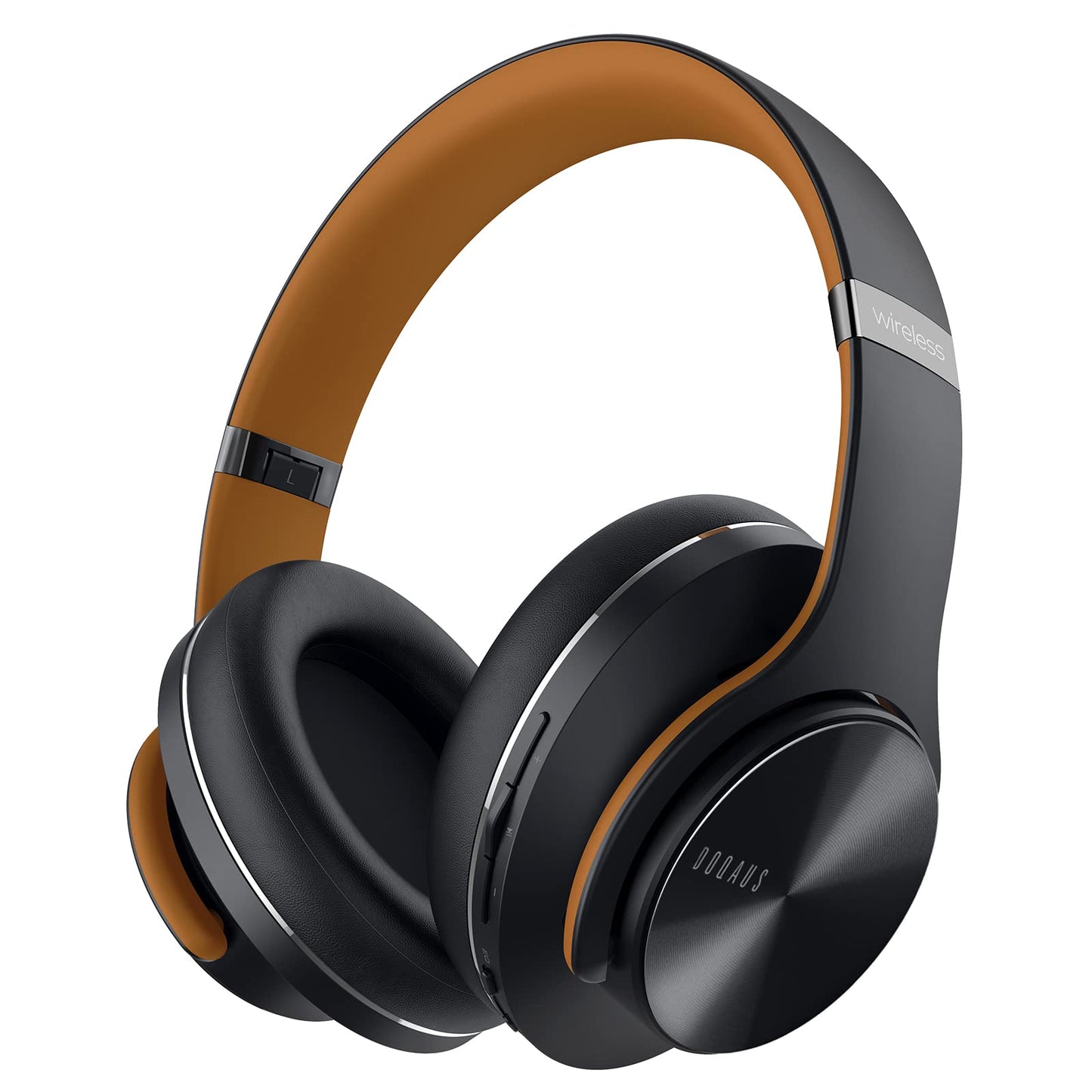 DOQAUS Bluetooth Headphones Over Ear, 90H Playtime, 3 EQ Modes, HiFi Audio, ENC Mic, Reinforced Durable Frame & Soft Earpads for Extended Wear, Phone, PC, Travel