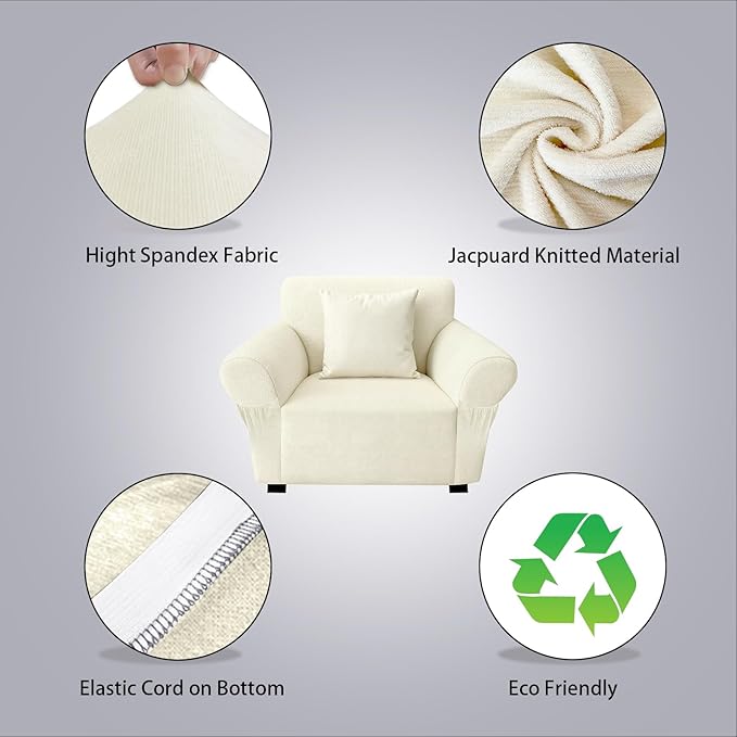 Armchair Slipcover with 1 Pillow Cover