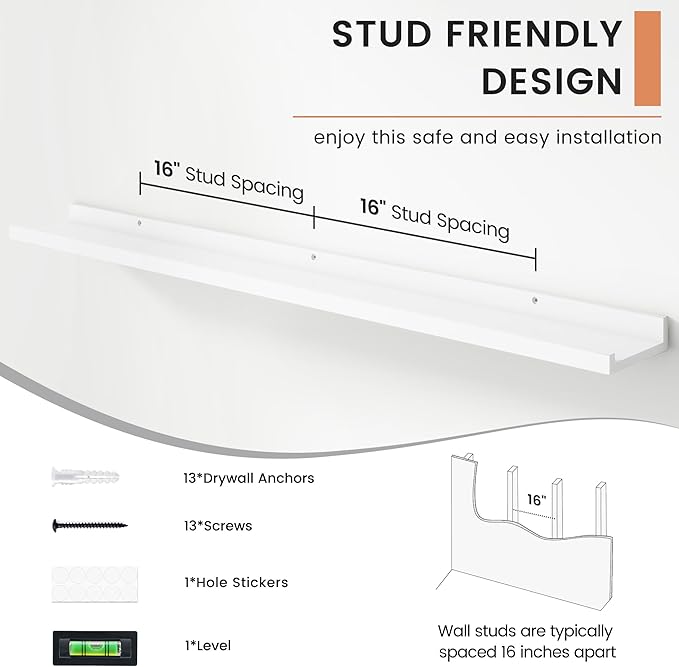 FLYJOE Floating Picture Ledge Shelves