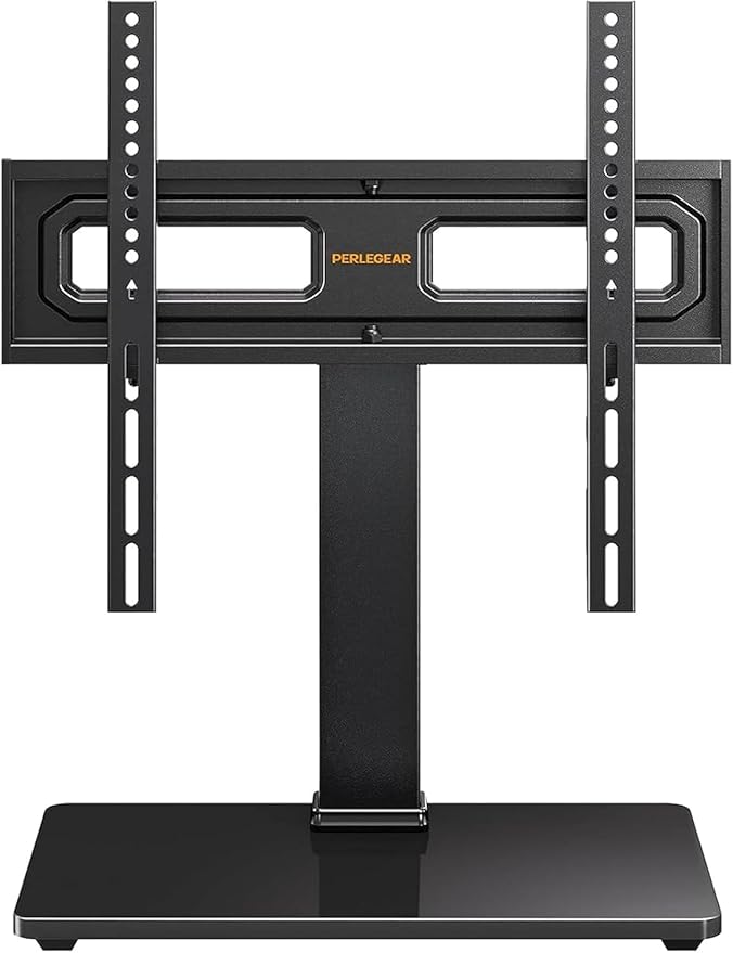 Perlegear Table Top TV Stand Mount, Universal Swivel TV Stand