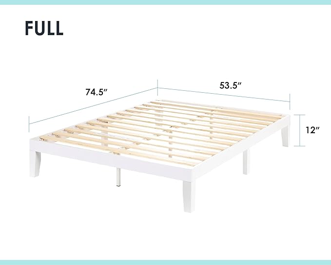 Mellow Naturalista Classic 12 Inch Solid Wood Platform Bed
