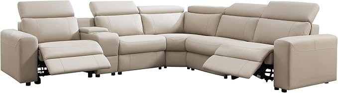AMERLIFE Power Recliner Sectional Sofa
