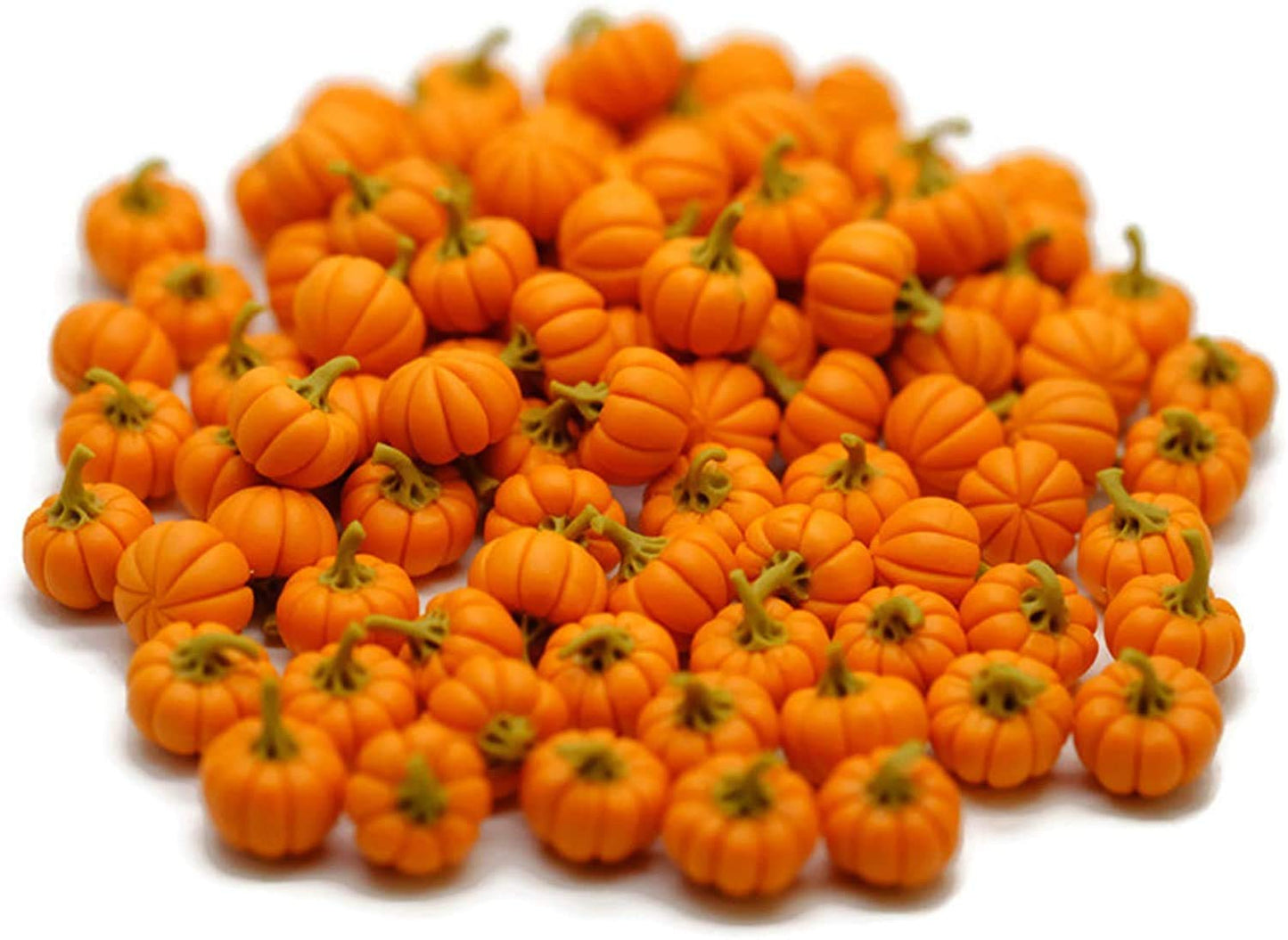 1shopforyou 20-Piece Mini Pumpkins Halloween Decorative Set – Clay Display Accents for Home Décor & Craft Styling