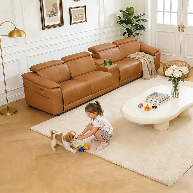 Power Recliner Sofa Set, Reclining Sectional Sofa Couch