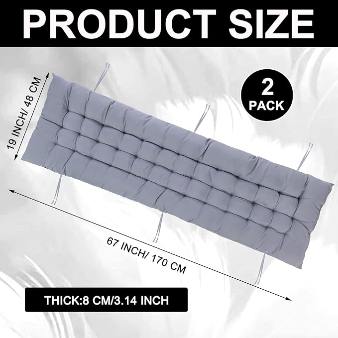 Bucherry 67 x 19 Inch Chaise Lounge Cushions Soft Lounge Chair Cushion Gravity