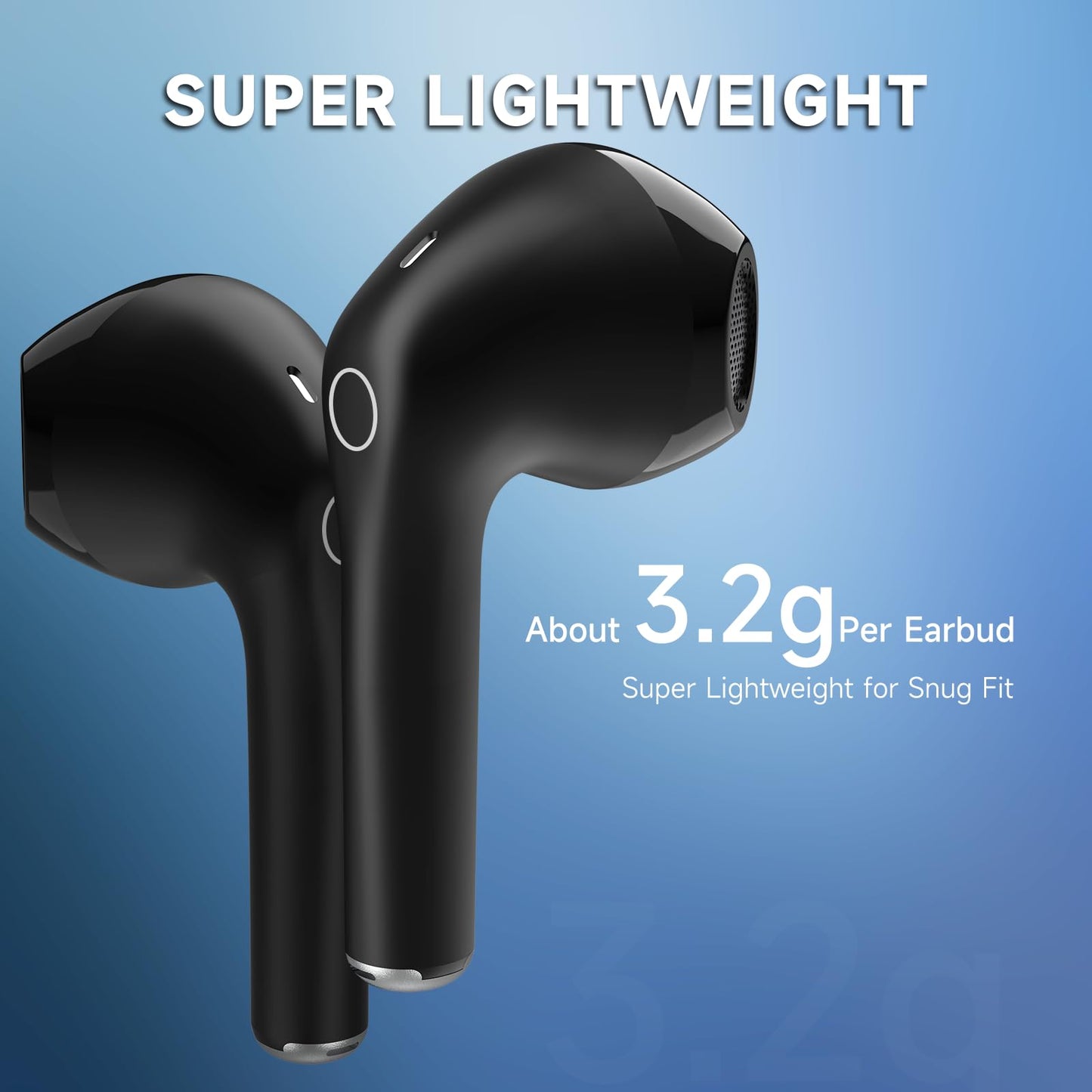 1 Hora 6 Packs Wireless Earbuds Bluetooth 5.3, Sports Headphones Deep Bass in-Ear Earphones, Premium Sound with Charging Case, Compatible with iPhone, Android Smartphone, Tablet, Laptop