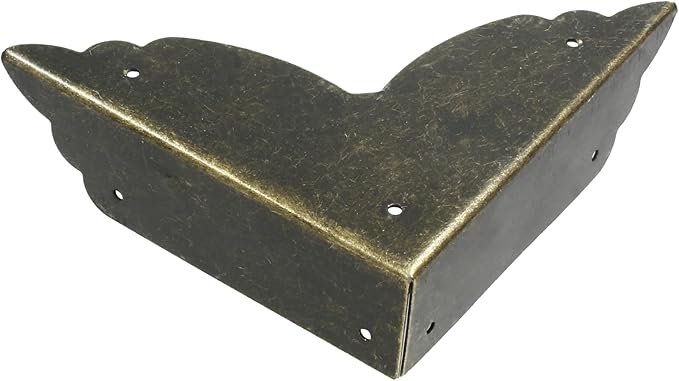 Bivethoi 12 Packs Bronze Box Corner Protectors, Edge Cover Safety Guard