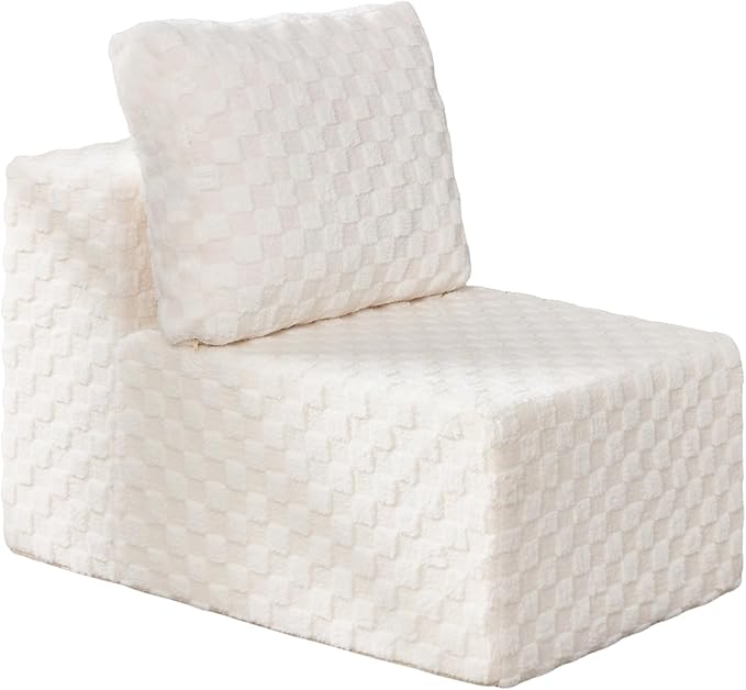 Single Sofa 1 Seat Couch with Deep Seat Memory Foam Cloud Chair with Pillows
