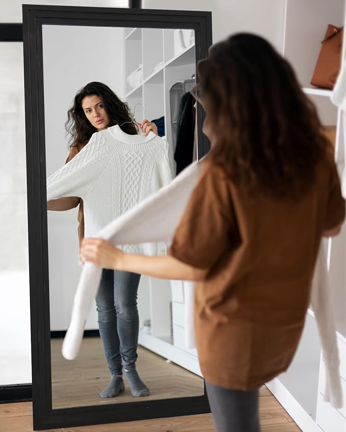 Full Length Mirror, Oversized Stand Up Mirrors Large Wall Mirrors, Wall Mounted