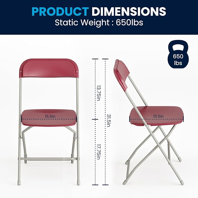 Flash Furniture Hercules Series Plastic Folding Chair