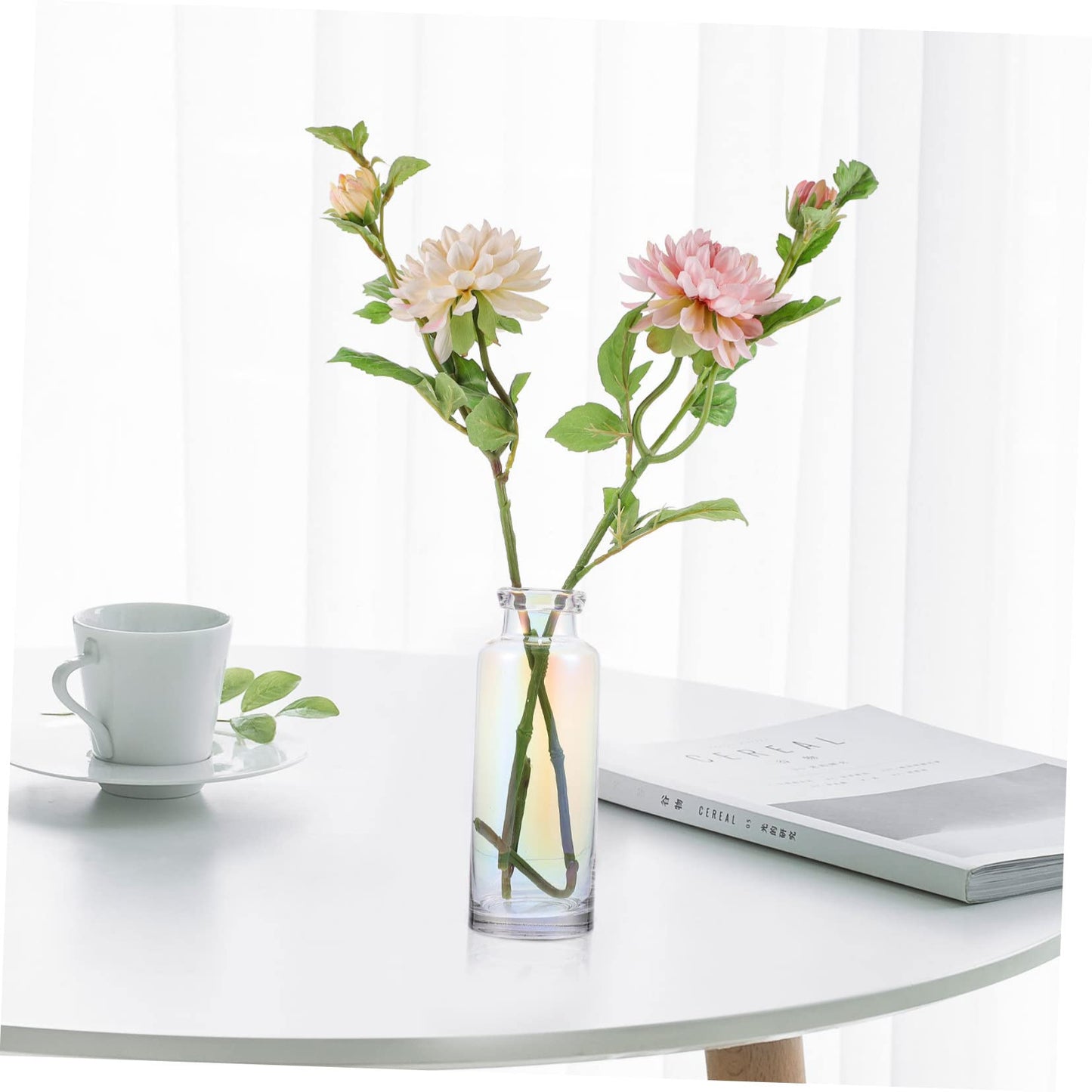 Alipis Glass Hydroponic Vase for Desktop Home Decoration Plant Terrarium Planter for Office and Events Modern Design for Hydroponics and Floral Arrangements