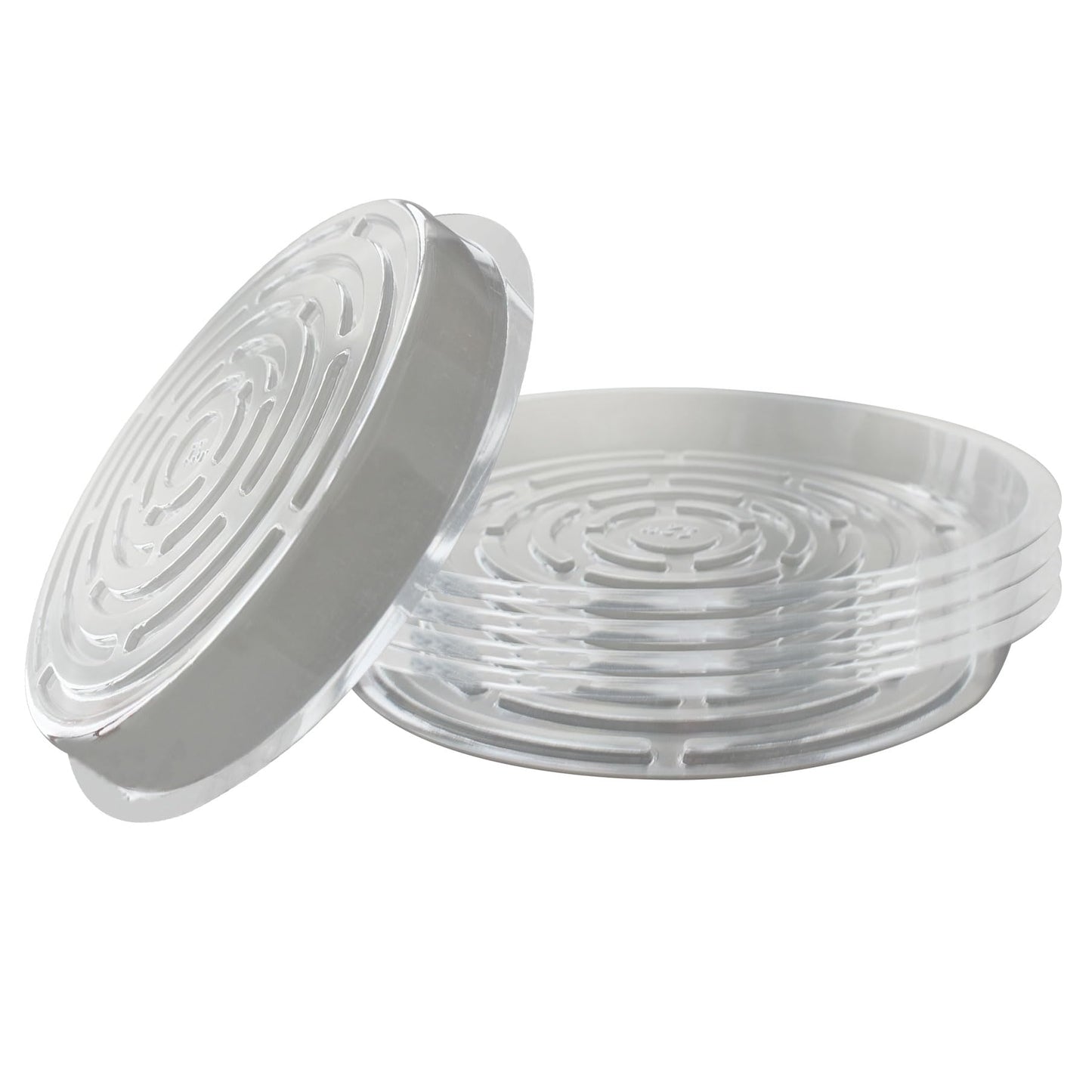 labworkauto 5 Pieces of Clear Thick Plastic Heavy Duty Sturdy Plant Saucer Drip Trays Replacement for pots