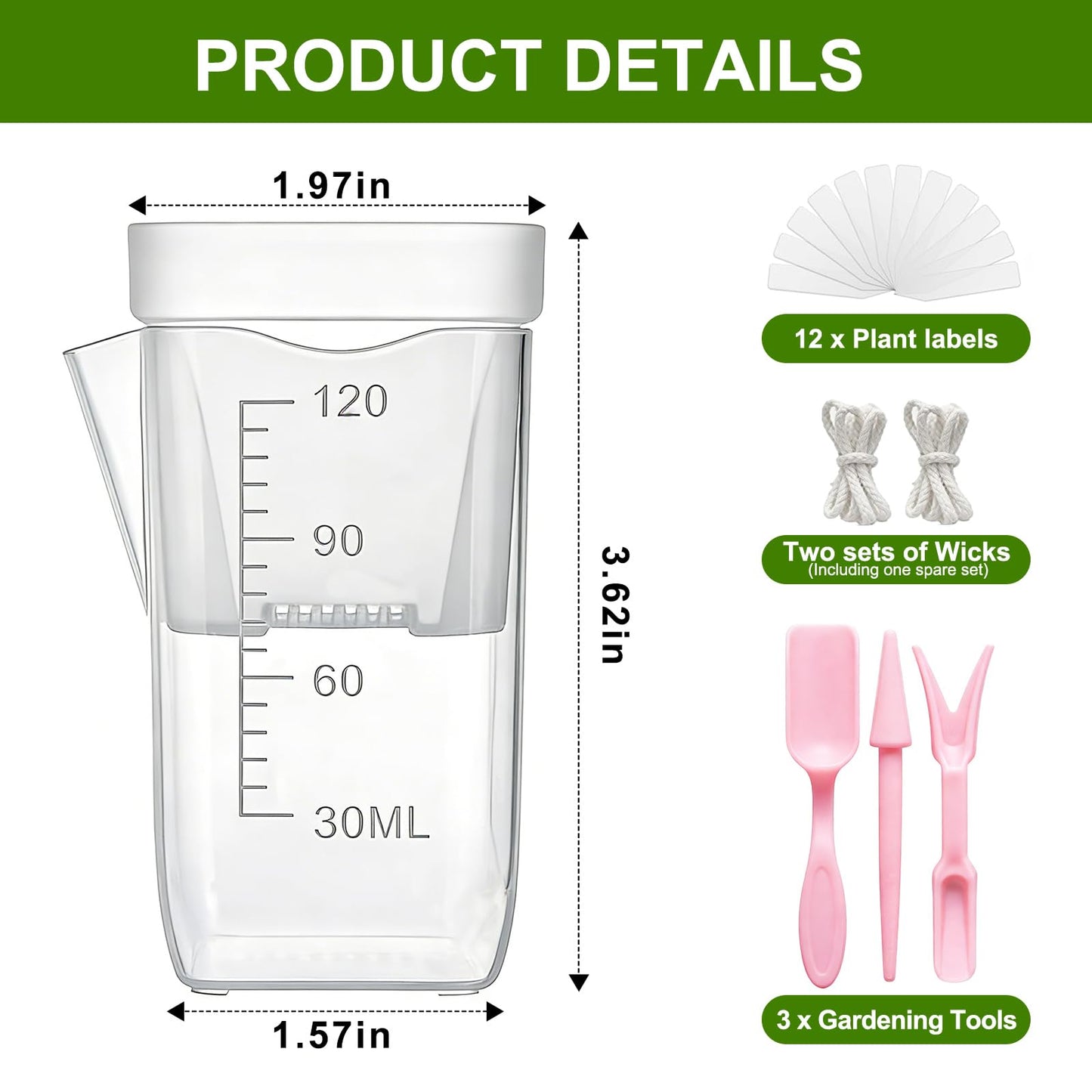 HITOSTAR 12 Pack 2 Inch Mini Clear Self Watering Pots for Indoor Plants, Small Plastic Planters with Drainage, Hydroponic Nursery Propagation Cups, for African Violet Alocasia Pot (2 Inch, 12Pack)