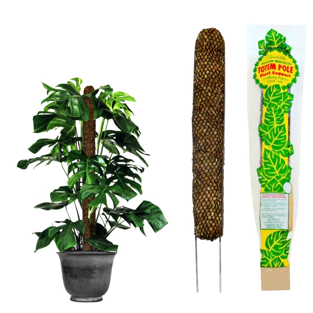 Mosser Lee Sphagnum Moss Pole for Indoor Plants, Monstera Moss Pole, Plant Pole Made in USA - Ideal for Climbing Plants, Enhances Plant Growth & Stability - 18" Height