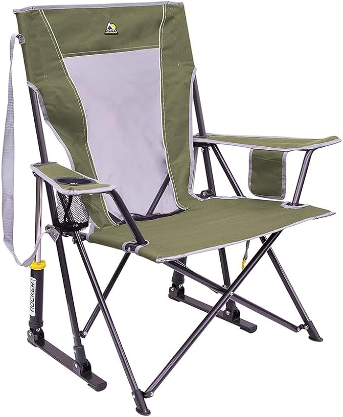GCI Outdoor Comfort Pro Rocker Camping Chair | Portable Folding Rocking Chair