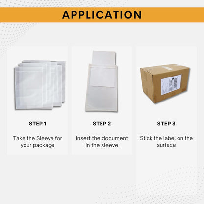 300 Pack 7"x10" Shipping Label Sleeves – Clear Self-Adhesive Packing Slip Pouches, Waterproof Packing List Envelopes – Ideal for Shipping Documents, Mailing Labels, Invoices & Packing Slips