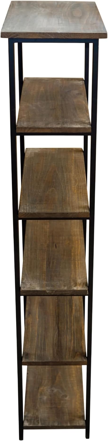 Alaterre Furniture Pomona Living Room 6-Tier Solid Wood Bookcase