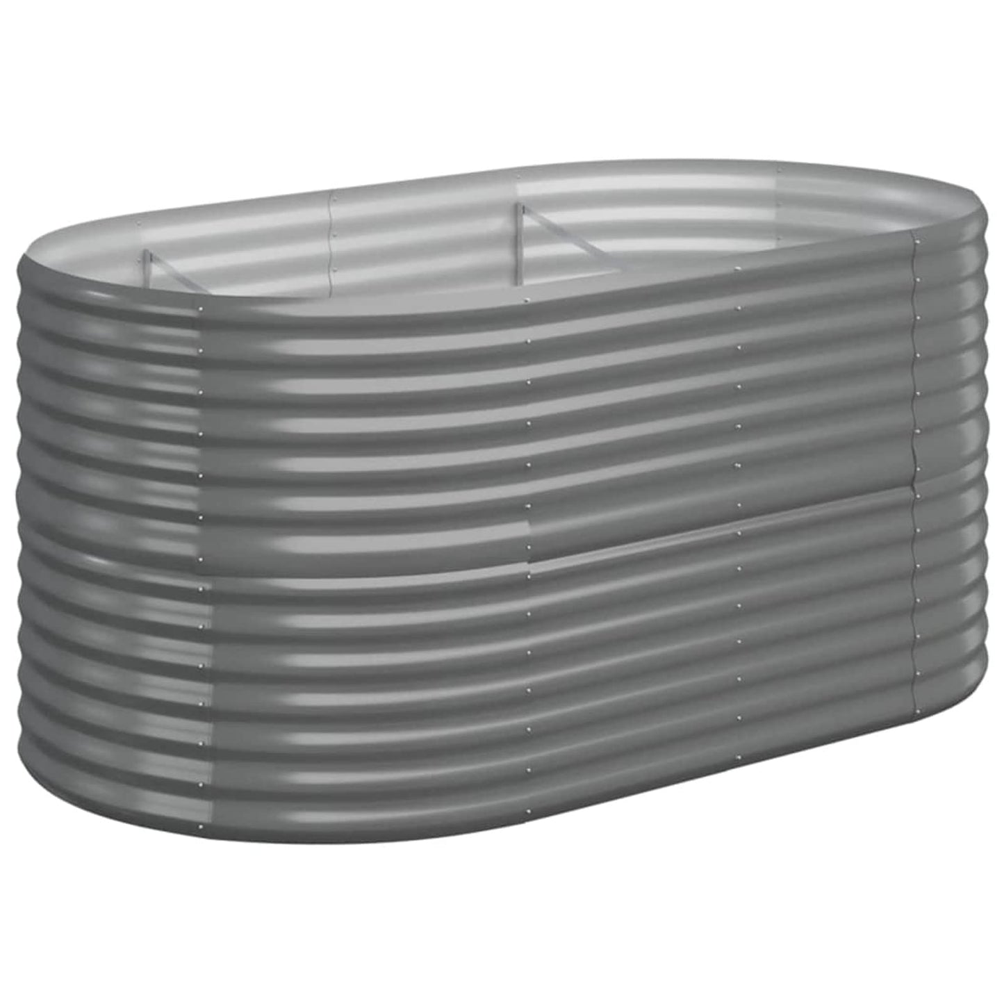 Yolola Raised Bed Metal Large Raised Bed Made of Metal Raised Bed for Garden, Snail Protection, Raised Bed Weatherproof Raised Bed for Garden, Plants, Garden Herbs, Outdoor, 152 x 80 x 68 cm, Grey