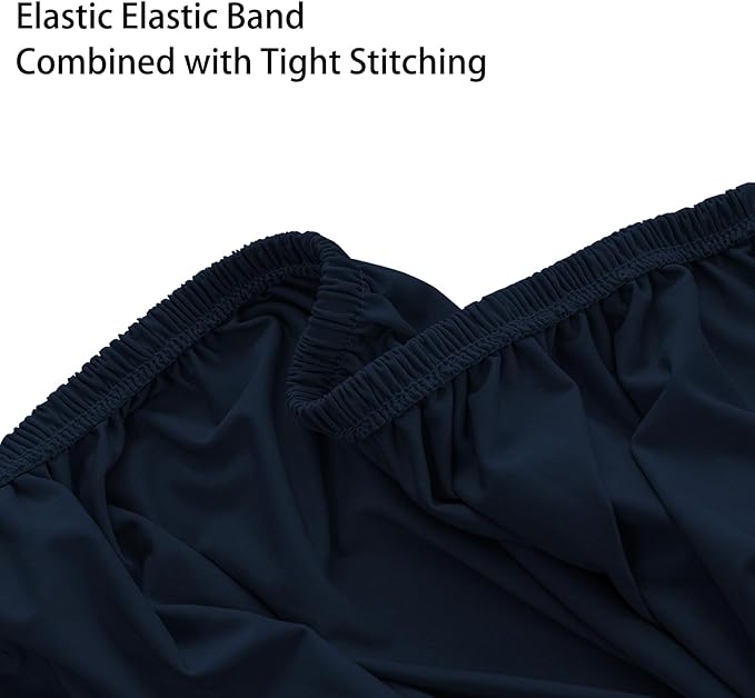 Super Stretch 40x40x15 inch Square Ottoman Cover- Soft Form Fit Ottoman Cover