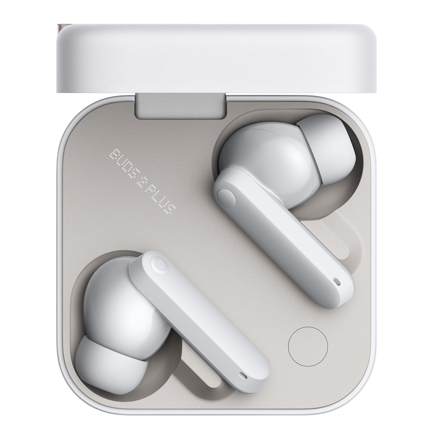 CMF Buds 2 Plus Wireless Earbuds Adaptive Noise Cancelling, Hi-Res Audio Bluetooth Headphones, 12mm Drivers for Deep Bass, 50dB ANC 61.5H Playtime, Sport Ear Buds with 6 Mics, Light Grey
