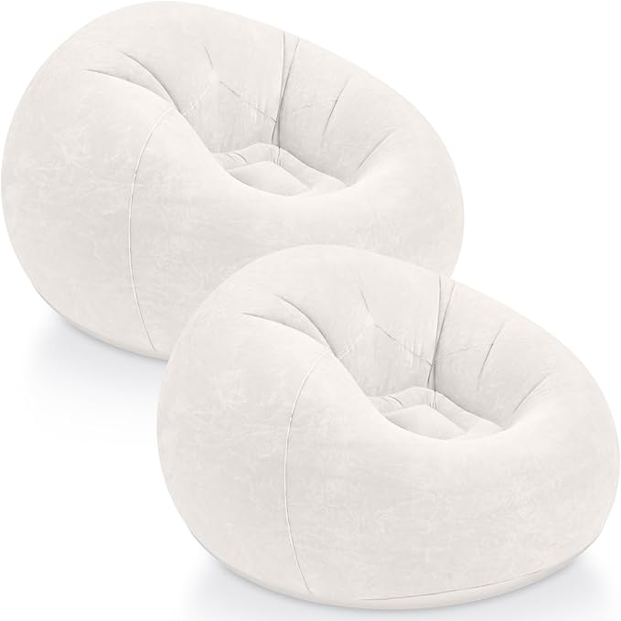Realspring Inflatable Bean Bag Chairs Outdoor Blow up Camping Chairs Inflatable