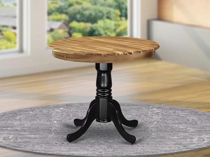 East West Furniture AMT-NBK-TP Antique Mid-Century Modern Dining Table