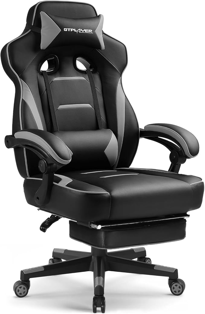 GTPLAYER Gaming Chair for Adults, Big and Tall 350LBS Heavy Duty Office Chair