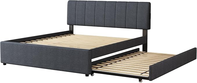 Queen Size Upholstered Platform Bed